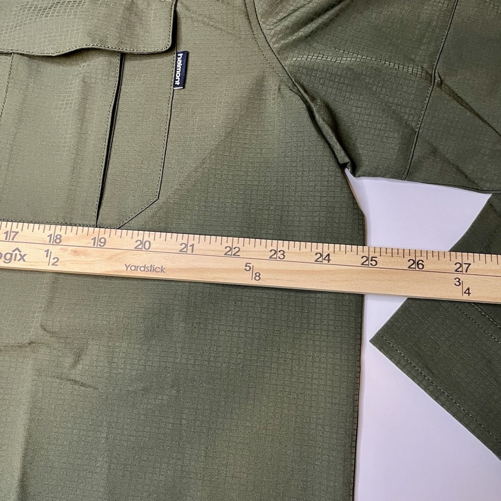 Haimont Men's Green Long Sleeve Fishing Shirt UPF 50+ Button Pockets XL NWT - Picture 7 of 9